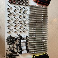 Dischi, bilancieri, panca, manubri e pinze