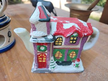 Teiera ceramica 26 oz Natale 