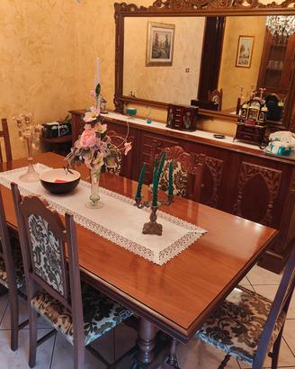 credenza e sparecchia tavola completo di specchio