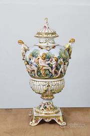Vintage Vaso in ceramica Capodimonte