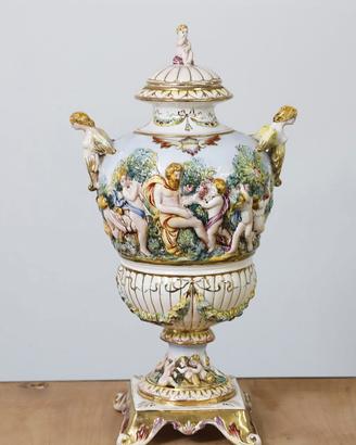 Vintage Vaso in ceramica Capodimonte