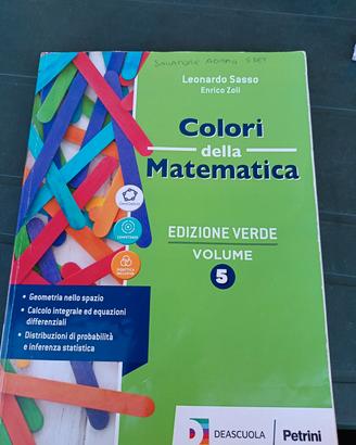 COLORI DELLA MATEMATICA EDIZIONE VERDE VOLUME 5