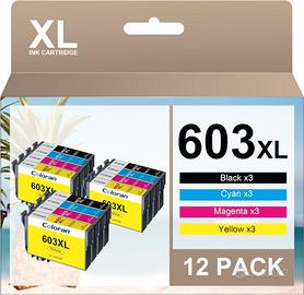 Cartucce per stampanti EPSON 603XL (12Pack)