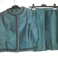 COMPLETO COLORE VERDE PETROLIO VINTAGE SARTORIALE
