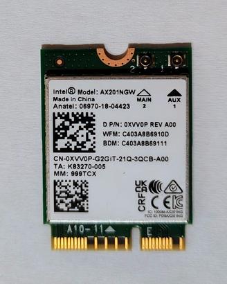 🛜 Scheda wi-fi Intel AX201 