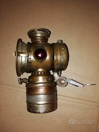 Lampada antica a carburo x biciclette