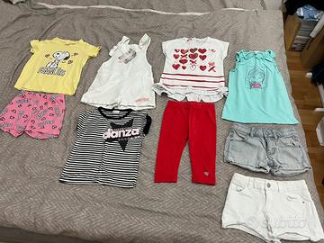 Abbigliamento estivo 98 cm bimba