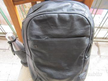 ZAINO PIQUADRO ORIGINALE IN PELLE NERO MAX UFFICIO