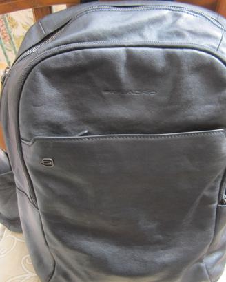 ZAINO PIQUADRO ORIGINALE IN PELLE NERO MAX UFFICIO
