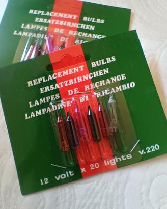Lampadine pisello serie natale vintage