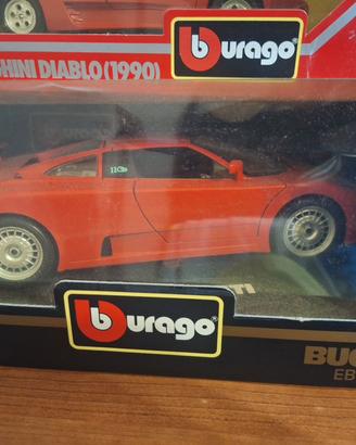 Lamborgini Diablo Burago Bugatti modellino