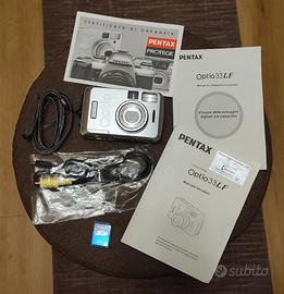 Pentax Optio 33 LF Fotocamera + SD Panasonic 64MB