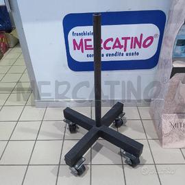 ATTREZZO PORTA DISCHI DA PALESTRA ROTELLE