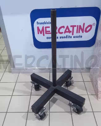 ATTREZZO PORTA DISCHI DA PALESTRA ROTELLE