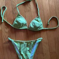 Bikini a triangolo verde - regolabile