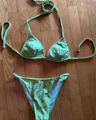 Bikini a triangolo verde - regolabile