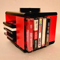 lotto musicassette con portacassette girevole 