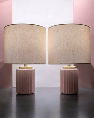 Coppia Abajour lampada da comodino