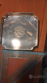 Vassoietto quadrato in argento Sheffield