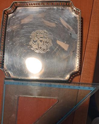 Vassoietto quadrato in argento Sheffield