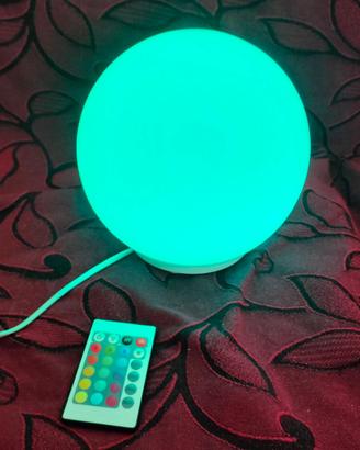 Lampada RGB+W con telecomando
