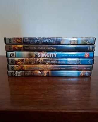 Videogiochi per PC vari - prezzi in descrizione
