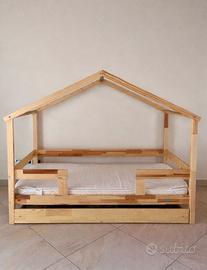Letto Montessori picci con materasso e lenzuola