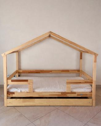 Letto Montessori picci con materasso e lenzuola