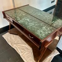 Mobile antico piano marmo verde e specchiera