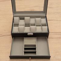 Porta Orologi e Gioielli Elegante - 12 Posti + Cas