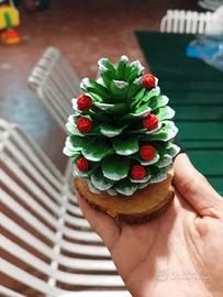 Set 4 Alberelli di Natale Pigna verde