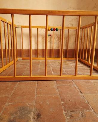 Box legno pieghevole per bambini, vintage anni 50.