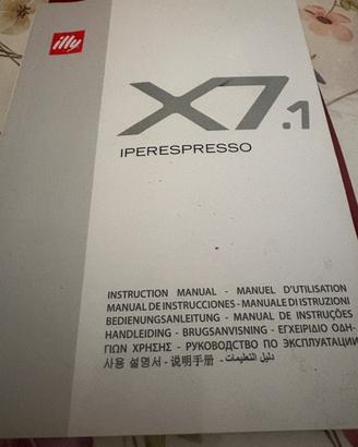 Istruzioni originali caffettiera illy x7
