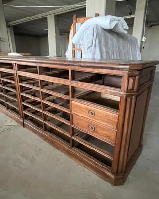 Raro bancone antico da negozio/ farmacia