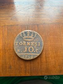 10 Tornesi 1798 Ferdinando IV