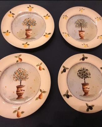 Set piatti 4 stagioni "Napa Walley "Topiary "