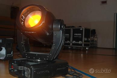 4 Teste mobili DMX Proel Dreamwash con flight case