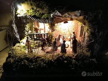 presepe napoletano 45x29x38 completo