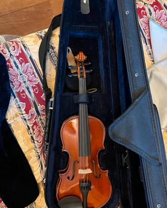violino 1/8 , pece archetto astuccio cuscinetto