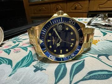 Invicta Diver Oro e Blu automatico