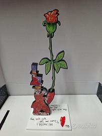 Francesco musante ,statuetta in resina colorata 