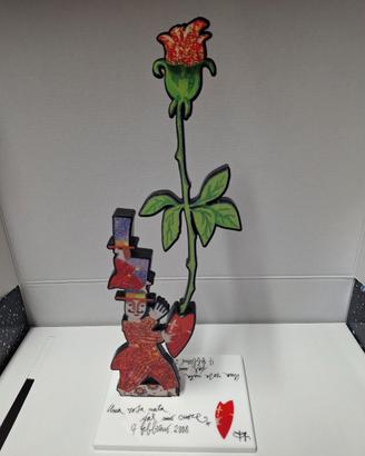 Francesco musante ,statuetta in resina colorata 