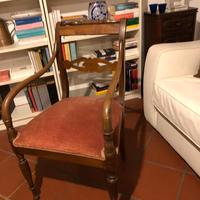 Poltroncina in legno dell' 800
