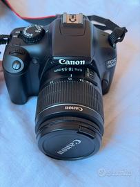 Canon Eos 1100D + obbiettivo + custodia