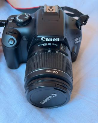 Canon Eos 1100D + obbiettivo + custodia