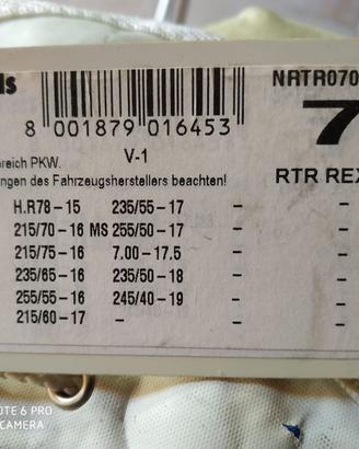 Catene da neve originali TOYOTA r17 r18
