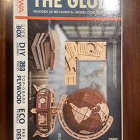 mappamondo in legno 3d