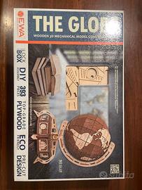 mappamondo in legno 3d