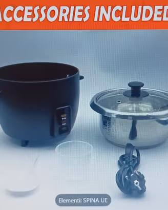 Mini cuociriso ciotola acciaio inox 
