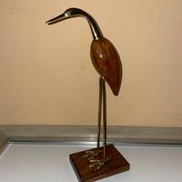 STATUA DECORATIVA AIRONE MID - CENTURY MODERN